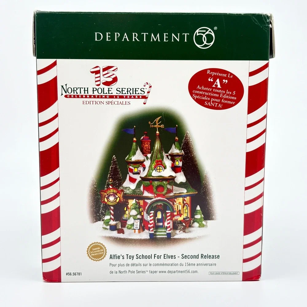 Dept 56 North Pole Series Alfie's Toy School For Elves 56781 Special Edition NEW